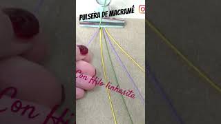 Aprende los nudos de Macramé para hacer unas hermosa pulsera #pulseramacrame #handmade #tutorial