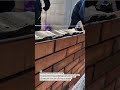Perfect Brick Mortar Finishing Technique! #Masonry #Brickwork #Construction