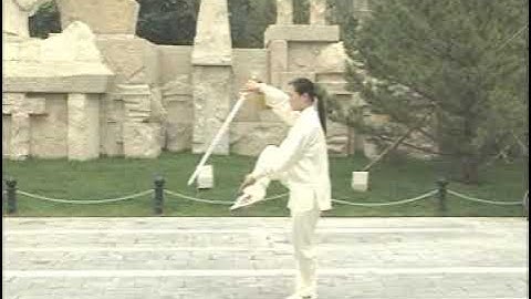 Wu Style Simplified Taichi Sword   Front View