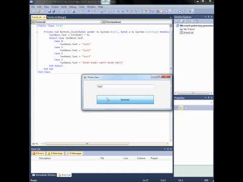 How to make a microsoftpoint key generator in visual basic express 2010