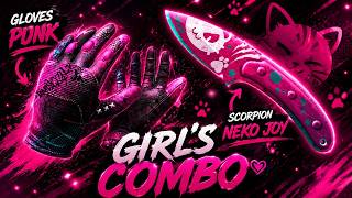 Gloves Punk + Scorpion Neko Joy | Girls' Combo | Standoff 2