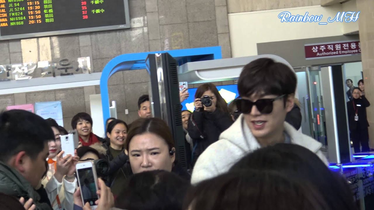 [직캠] 20160124 LeeMinHo Gimpo Airport 일본 출국~~by Rainbow_MH