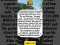 Professor Chooses Wisdom From Genie And Instantly Regrets It#funny #joke #humor