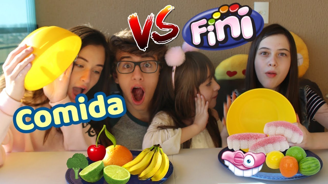 DESAFIO  BALA VS COMIDA - VEDA#11 - Ft  Julia Silva, Rick, Sophia Santina