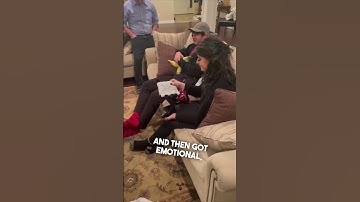 His girlfriend started to cry after his family did this 🥹