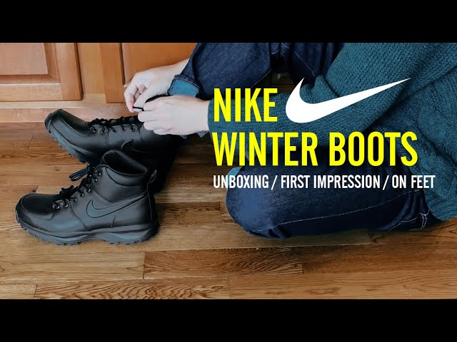 The Ultimate Winter Sneaker Boots! Nike Manoa Leather SE - Review - On Feet  - YouTube