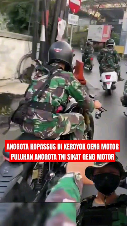DETIK DETIK ANGGOTA TNI MARAH KE GENG MOTOR 😭😱 #tniindonesia #komando #tniad #tni #army #tnididunia
