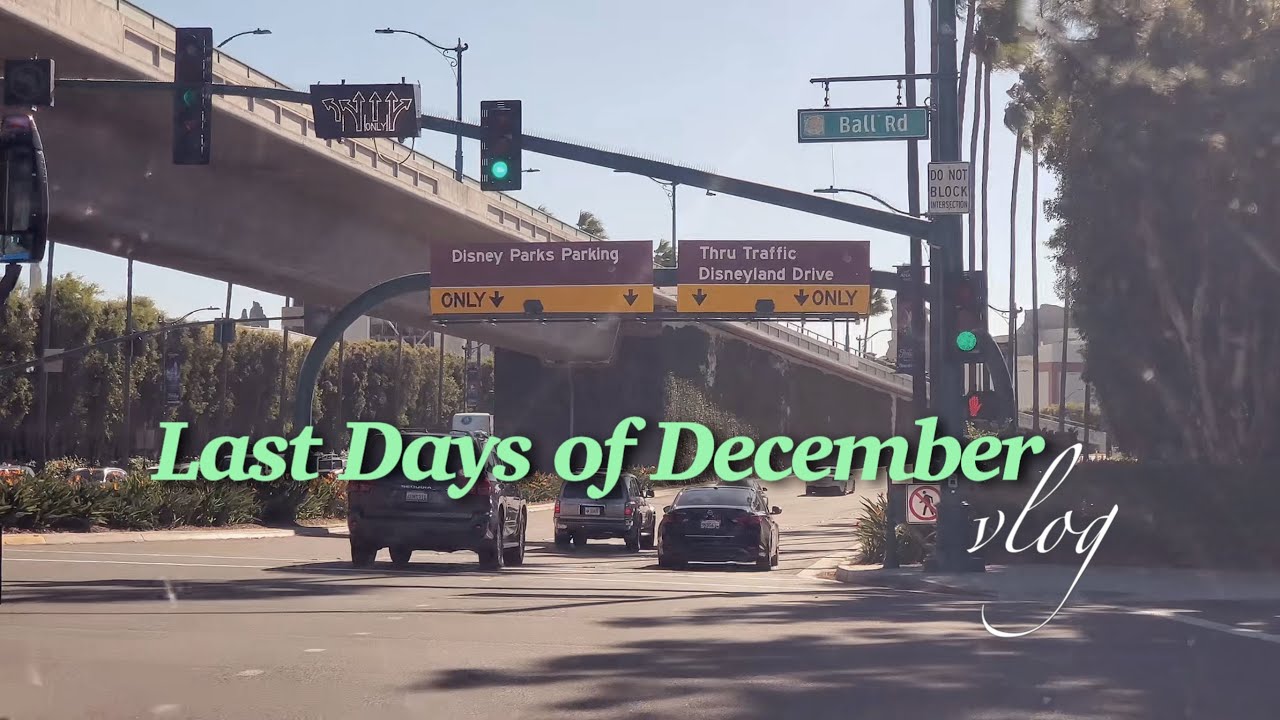 End of December Vlog | Mini Roadtrip to Downtown Disney | Sewing Pajamas