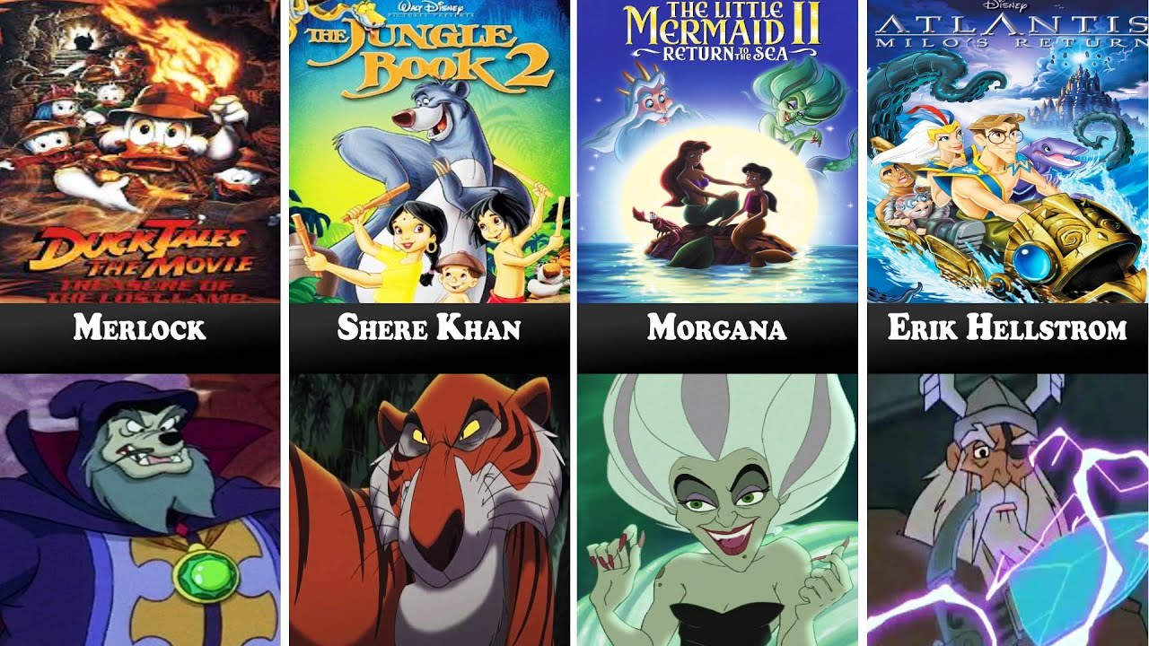 All Villains From Disneytoon (1990-2024) - YouTube