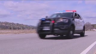 What it's like behind the wheel during a police chase