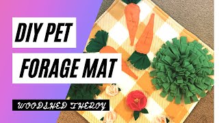 DIY Forage Mat for Pets | Woodshed Theory