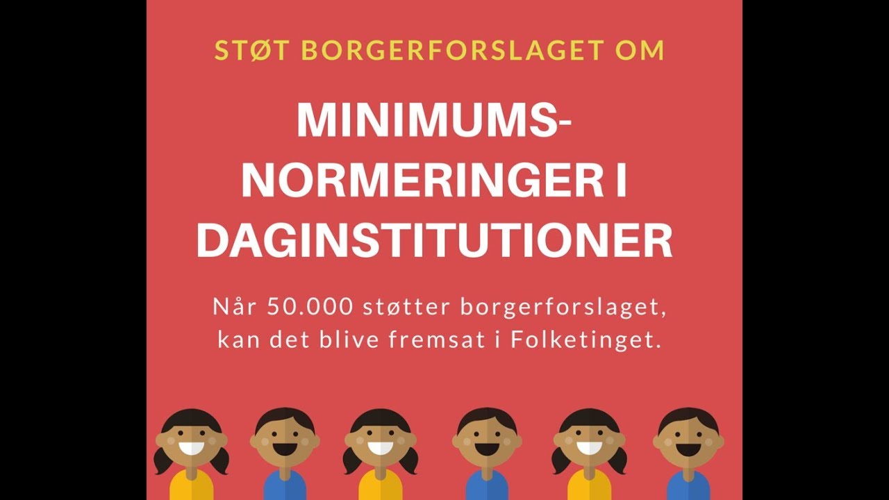 Minimumsnormeringer i daginstitutionerne