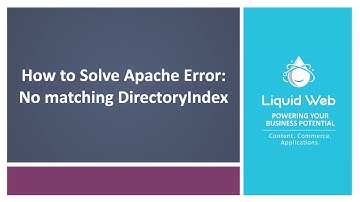 Apache Error Solved: No matching DirectoryIndex