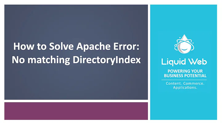 Apache Error Solved: No matching DirectoryIndex