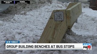 Group builds bus stop benches to address accessibility gaps