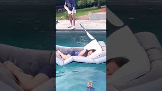 Mom doesn't know what is happening to her || #prank #funny #fun #prankwithmom #pool #family