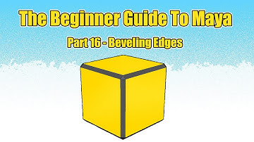 Maya Beginner Guide Part 16 - Beveling Edges
