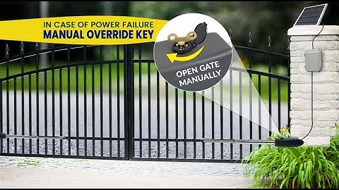 Manual override key of Gatomate gate opener | automatic gate key