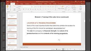 Sales Management N6 Module 3