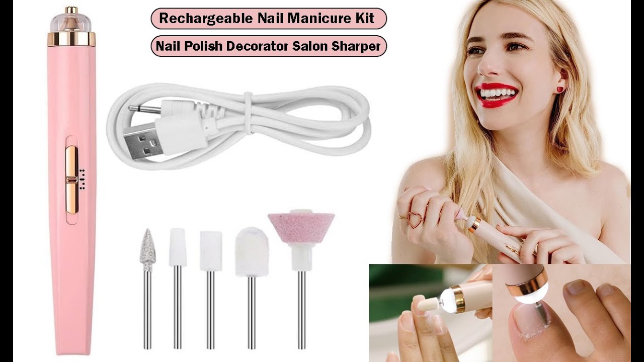 Saloon Finishing Touch Flawless Salon Nails Kit, Electronic Nail Full