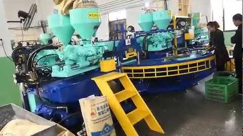 PVC SIX Color Upper and Strap Injection machine-KCLKA