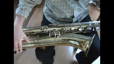 The Parts of a Baritone Saxophone