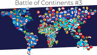 Countries Marble Race Battle of Continents #3 | Marble Race Countryballs