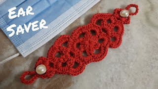 ماسك كمامه كروشيه/ حامي الاذن/  crochet ear saver