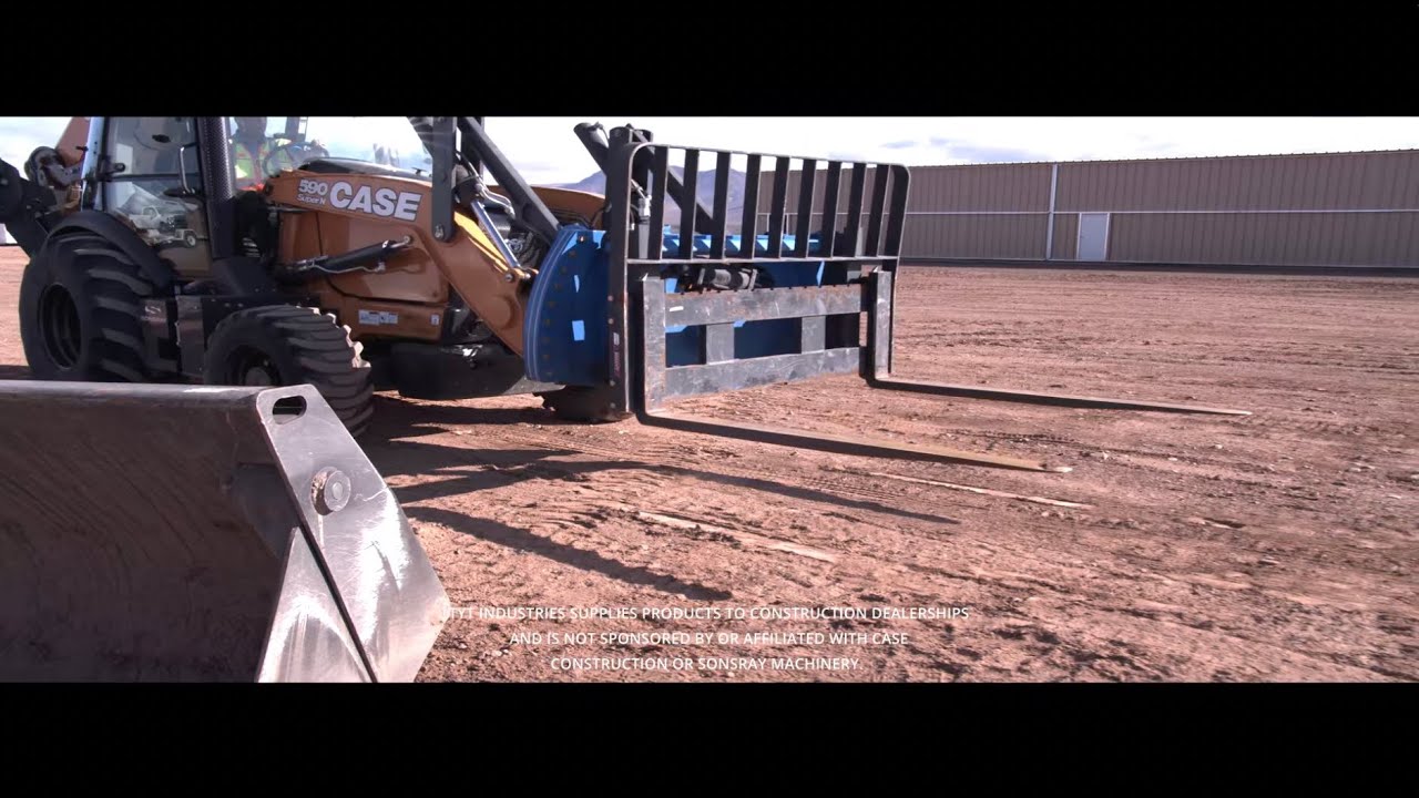 Tilting Forks on a Backhoe - TYTI TILT