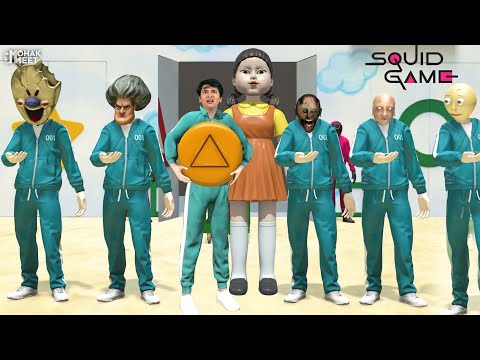 GRANNY VS. BALDI - SQUID GAME : CANDY CHALLENGE SHORT FILM SUGAR HONEYCOMB | MOHAK MEET