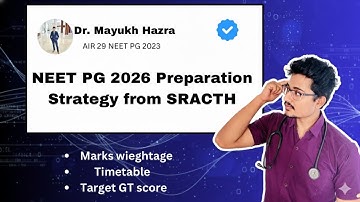 How to CRACK NEET PG 2026 Starting from Scratch Now? NEET PG 2026 Strategy| #neetpg2026 #neetpg 
