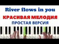 Как играть на пианино RIVER FLOWS in YOU для начинающих