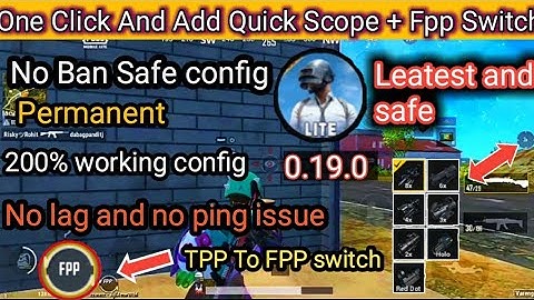 PUBG Mobile Lite Quick scope config | How to add or enable Quick scope in pubg lite - Death Seller