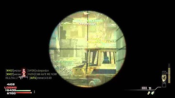 MW3 double kill one sniper shot