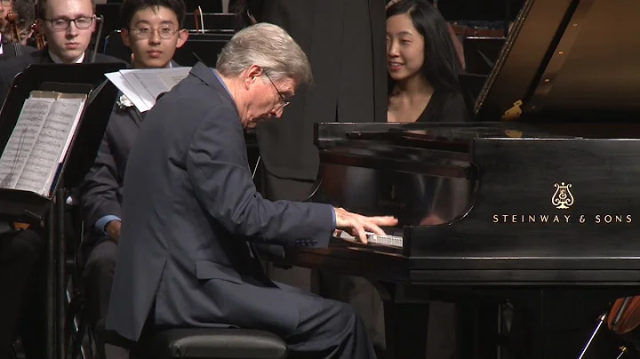 Ralph Votapek with the Okemos High School Philharmonic Orchestra