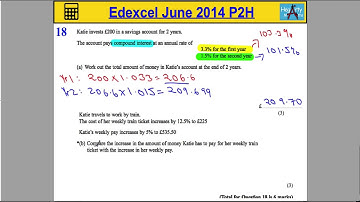 Edexcel Maths P2 June 2014 Higher Q18
