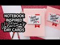 Notebook-Inspired Valentine&#39;s Day Cards