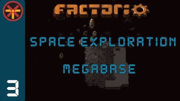 Factorio Space Exploration Grid Megabase EP3 - Science Production & Research! : Gameplay, Lets Play