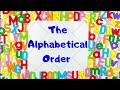 English Grammar- The Alphabetical Order