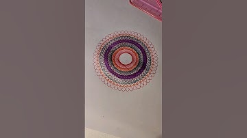 Count the number of circles drawn by pen in total!!! #spirograph #youtubeshorts #viral