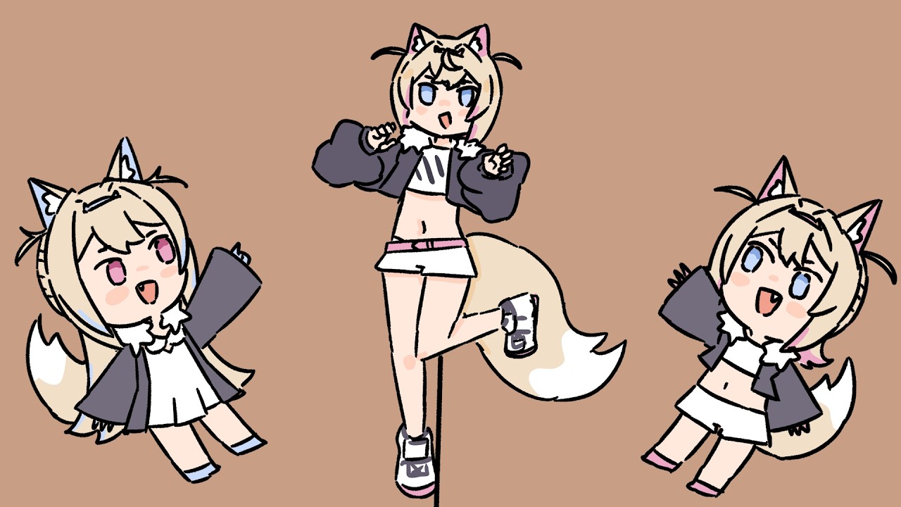 Fuwamoco talk figures  [Hololive Animation]