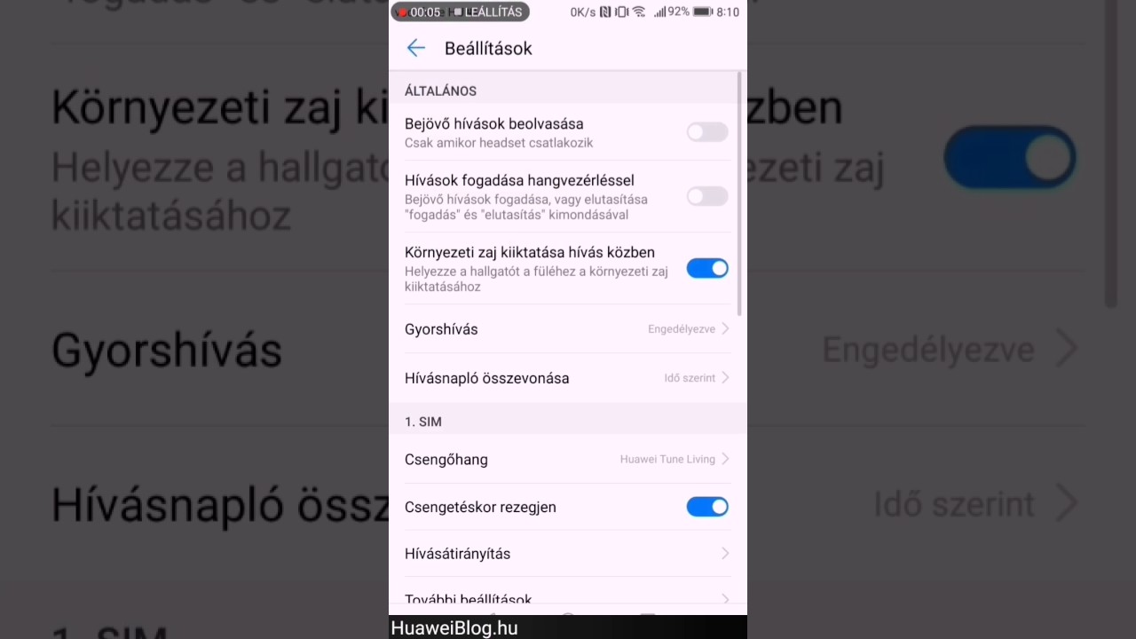 Hívószám kijelzés beállítása samsung s10