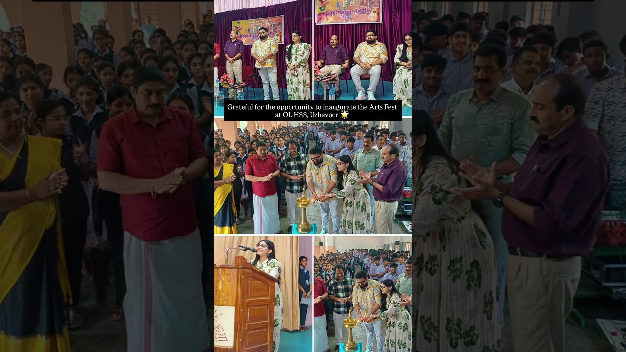 Snaps from the Arts Fest Inauguration ✨🎶 | OL HSS Uzhavoor #ArtsFest #SchoolEvents #shortsfeed