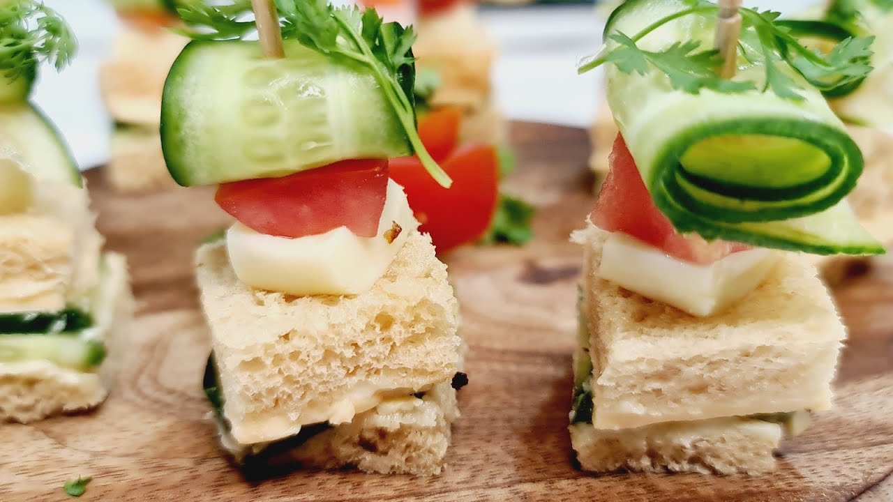 One Bite Sandwich Starter Finger Food Party AppetizersKidsFavorite