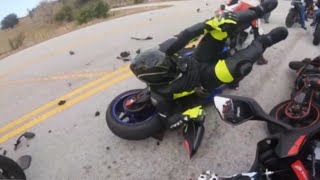 MOTORCYCLE GROUP RIDE CRASH | MOTORCYCLE CRASHES AND CLOSE CALLS #11