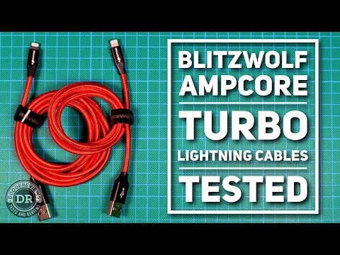 BlitzWolf Ampcore Plus/Turbo Lightning (BW-MF9/10) cables on the bench