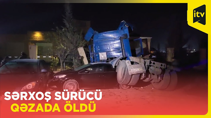 Binəqədidə dəhşətli qəza: yük maşınının sürücüsü öldü