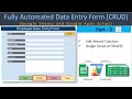 Automated Data Entry Form in Google Sheet and Google Apps Script - Part 3 (Edit Function)