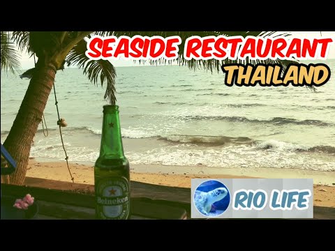 Cozy Seaside Restaurant!Beautiful Beach,Thailand.(落ち着くシーサイドレストランとビーチ,タイ,ร้านอาหาร,ประเทศไทย,ทะเล)