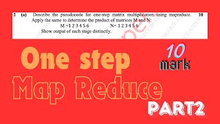 One step MapReduce | IMPORTANT QUESTION | PART 2 | That one girl in B.Tech #bigdata #mapreduce